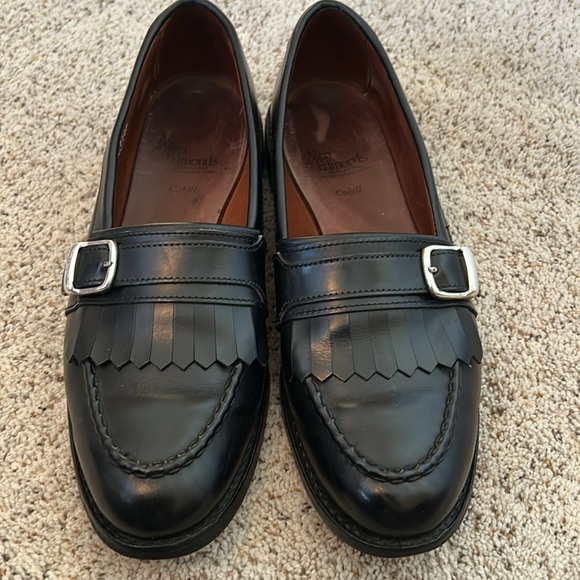 Allen Edmonds / Cahill Men's Black Leather Loafers with Buckle 9.5D Made in USA - Picture 6 of 13